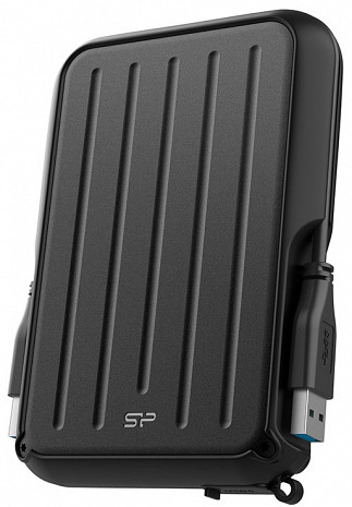 Cietais disks Silicon Power Portable Hard Drive ARMOR A66 1000 GB, USB 3.2 Gen1, Black SP010TBPHD66SS3K