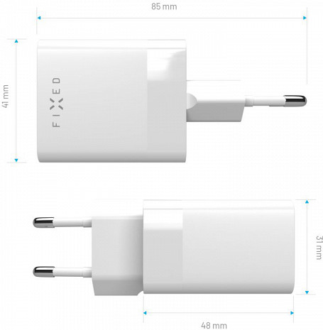 Lādētājs  FIXC45M-CU-WH