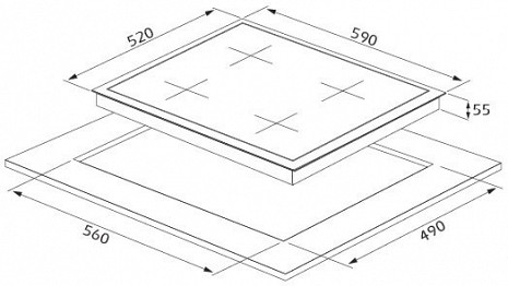 Поверхность плиты  CS5343W01