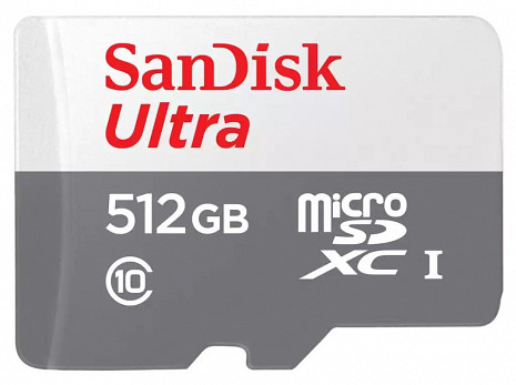 Карта памяти MEMORY MICRO SDXC 512GB UHS-I/SDSQUNR-512G-GN6TA SANDISK SDSQUNR-512G-GN6TA