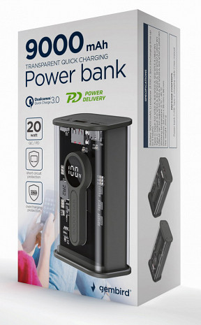 Ārējais akumulators (power bank)  PB09-TQC3-01