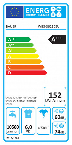 Veļas mašīna  WBS-36210EU