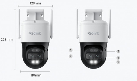 Ārtelpu IP kamera Trackmix Series W760 WCTMXPT4K04
