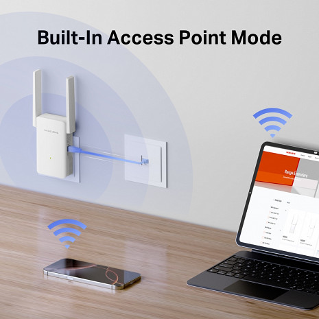 Wi-Fi Bezvadu tīkla pārklājuma paplašinātājs  ME80X
