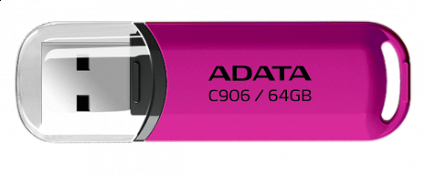 USB zibatmiņa MEMORY DRIVE FLASH USB2 64GB/PINK AC906-64G-RPP A-DATA AC906-64G-RPP