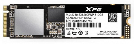 SSD disks XPG SX8200 Pro ASX8200PNP-512GT-C