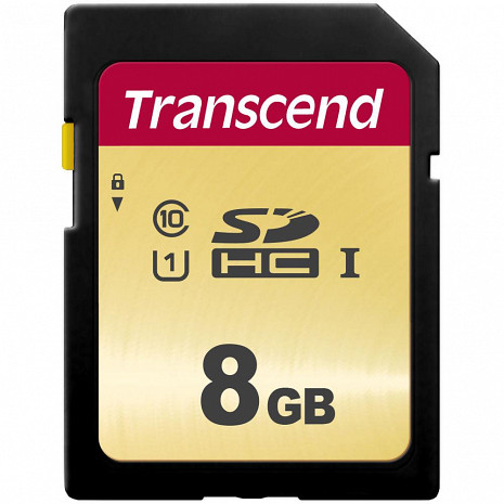 Atmiņas karte MEMORY SDHC 8GB UHS-I/TS8GSDC500S TRANSCEND TS8GSDC500S