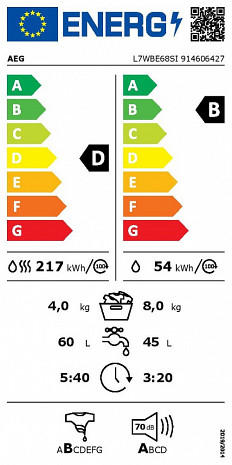 Veļas mašīna  L7WBE68SI