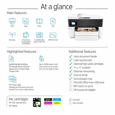 Multifunkcionālais printeris OfficeJet Pro 7740 G5J38A