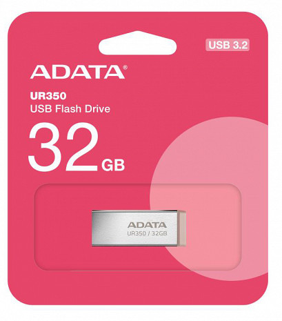 USB zibatmiņa MEMORY DRIVE FLASH USB3.2 32GB/BROWN UR350-32G-RSR/BG ADATA UR350-32G-RSR/BG