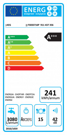 Trauku mazgājamā mašīna  FSE83716P