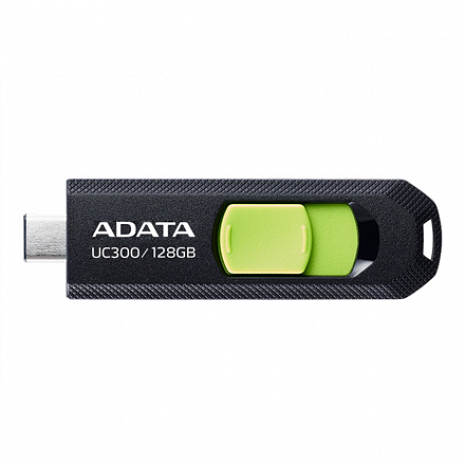 USB zibatmiņa ADATA FlashDrive UC300 128 GB, USB 3.2 Gen 1, Black/Green ACHO-UC300-128G-RBK/GN