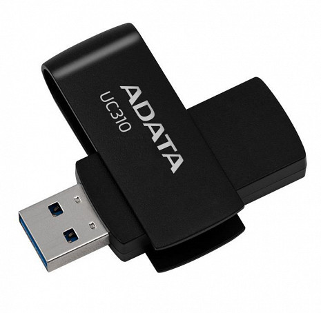 USB zibatmiņa MEMORY DRIVE FLASH USB3.2 128G/BLACK UC310-128G-RBK ADATA UC310-128G-RBK