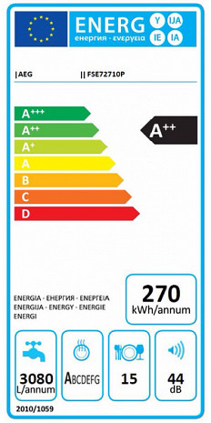 Trauku mazgājamā mašīna  FSE72710P