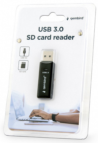 Atmiņas karšu lasītājs MEMORY READER USB3 SD/UHB-CR3-01 GEMBIRD UHB-CR3-01