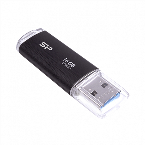 USB zibatmiņa Silicon Power Blaze B02 16 GB, USB 3.0, Black SP016GBUF3B02V1K