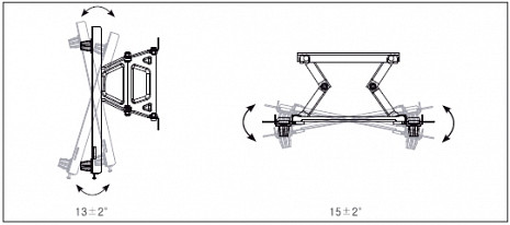 Sienas kronšteins  LSW350B