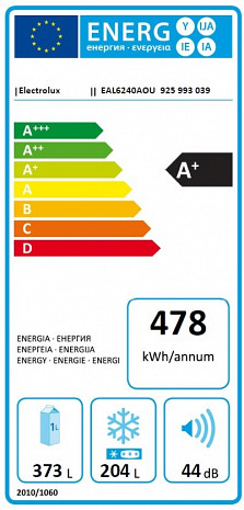 Ledusskapis  EAL6240AOU