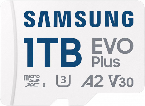 Atmiņas karte MEMORY MICRO SDXC EVO+ 1TB/V30 W/A MB-MC1T0SA/EU SAMSUNG MB-MC1T0SA/EU