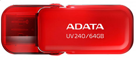 USB zibatmiņa MEMORY DRIVE FLASH USB2 64GB/RED AUV240-64G-RRD ADATA AUV240-64G-RRD