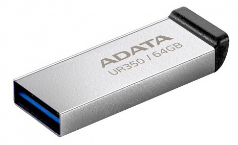 USB zibatmiņa MEMORY DRIVE FLASH USB3.2 64GB/BLACK UR350-64G-RSR/BK ADATA UR350-64G-RSR/BK