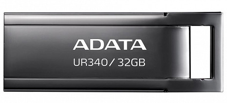USB zibatmiņa MEMORY DRIVE FLASH USB3.2 32GB/BLACK AROY-UR340-32GBK ADATA AROY-UR340-32GBK