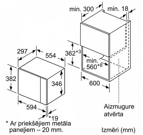 Mikroviļņu krāsns  BFL524MS0