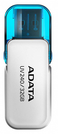 USB zibatmiņa MEMORY DRIVE FLASH USB2 64GB/WHITE AUV240-64G-RWH ADATA AUV240-64G-RWH