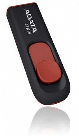 USB zibatmiņa MEMORY DRIVE FLASH USB2 64GB/BLACK/RED AC008-64G-RKD ADATA AC008-64G-RKD