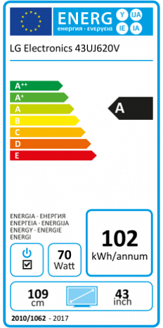 LED Televizors  43UJ620V