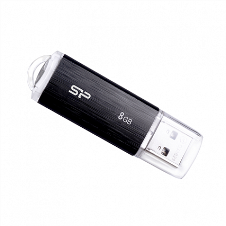 USB zibatmiņa Silicon Power Ultima U02 8 GB, USB 2.0, Black SP008GBUF2U02V1K