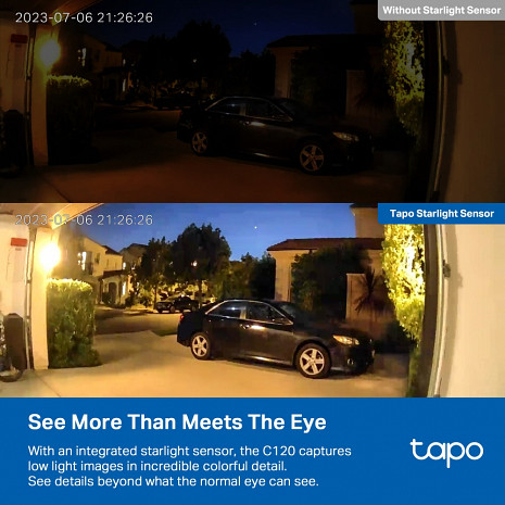 Ārtelpu un iekštelpu IP kamera TAPO C120 TAPOC120