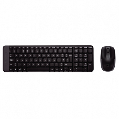 Klaviatūra MK220 Wireless Keyboard And Mouse, Keyboard layout EN/RU, Black 920-003169