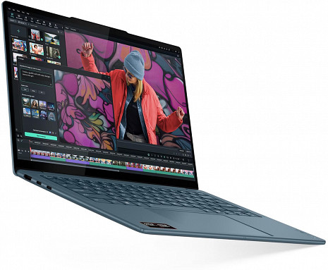 Portatīvais dators Lenovo Yoga Slim 7 14AKP10 AMD | Tidal Teal | 14 " | OLED | WUXGA | 1920 x 1200 pixels | Glossy | AMD Ryzen AI 7 | 350 | 16 GB | Soldered LPDDR5X | Solid-state drive capacity 512 GB | AMD Radeon 860M Graphics | Windows 11 Home | 802.11be 83JY00A8NT