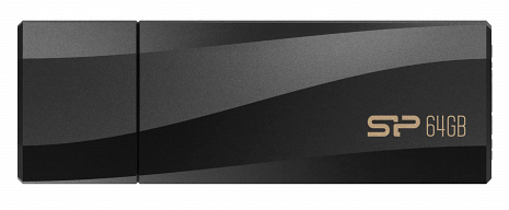 USB zibatmiņa Silicon Power USB Flash Drive Blaze Series B07 64 GB, Type-A USB 3.2 Gen 1, Black SP064GBUF3B07V1K