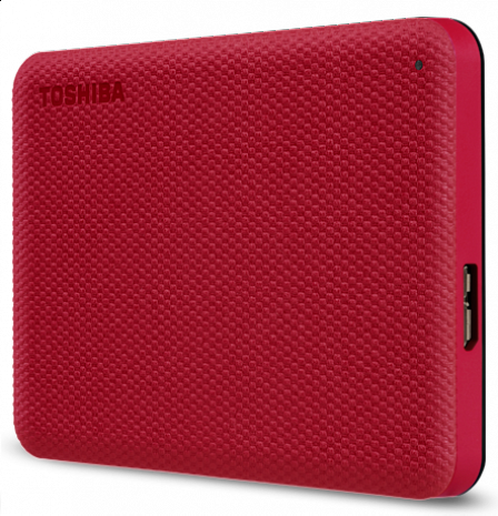 Cietais disks Toshiba Canvio Advance HDTCA40ER3CA 4000 GB, 2.5 ", USB 3.2 Gen1, Red HDTCA40ER3CA