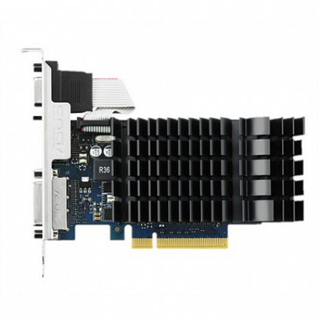 Grafiskā karte NVIDIA, 2 GB, GeForce GT 730, DDR3-SDRAM, PCI Express 2.0, Cooling type Passive GT730-SL-2GD3-BRK