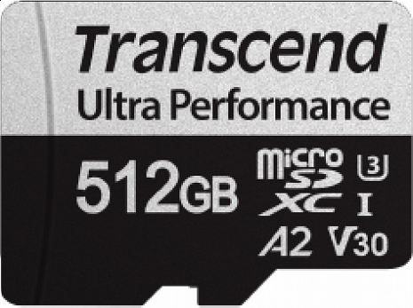 Atmiņas karte MEMORY MICRO SDXC 512GB W/A/TS512GUSD340S TRANSCEND TS512GUSD340S