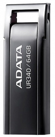 USB zibatmiņa MEMORY DRIVE FLASH USB3.2 64GB/BLACK AROY-UR340-64GBK ADATA AROY-UR340-64GBK