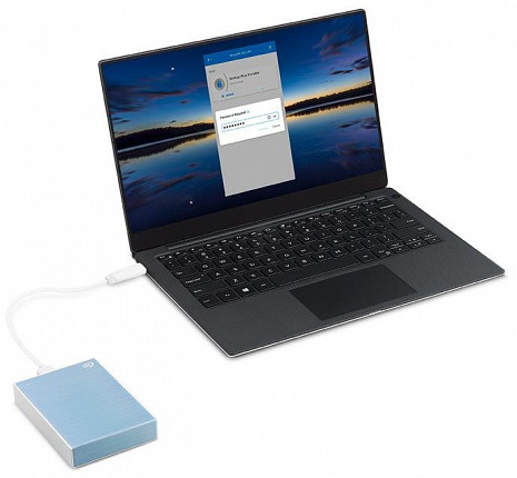 Cietais disks External HDD|SEAGATE|One Touch|STKY1000402|1TB|USB 3.0|Colour Light Blue|STKY1000402 STKY1000402