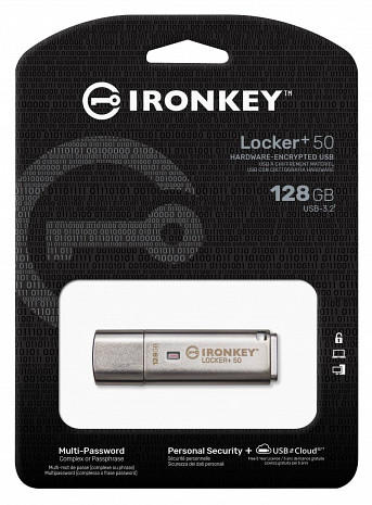 USB zibatmiņa MEMORY DRIVE FLASH USB3.2/128GB IKLP50/128GB KINGSTON IKLP50/128GB