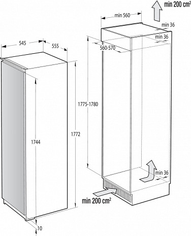 Ledusskapis  RBI5182A1