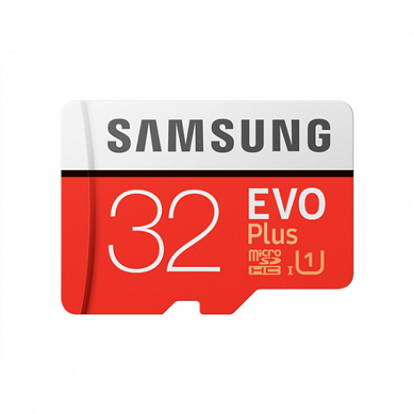 Atmiņas karte Samsung EVO PLUS UHS-I 32 GB, MicroSDHC, Flash memory class 10, SD adapter MB-MC32GA/EU