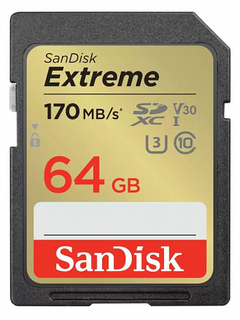 Карта памяти MEMORY SDXC 64GB UHS-1/SDSDXV2-064G-GNCIN SANDISK SDSDXV2-064G-GNCIN