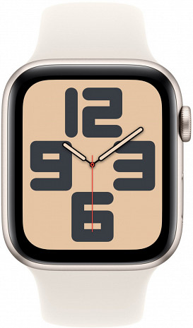 Viedpulkstenis Watch SE GPS + Cellular 44mm Starlight Aluminium Case with Starlight Sport Band - M/L MXGU3ET/A