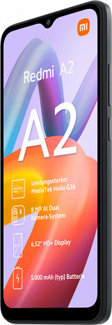 Viedtālrunis Redmi A2 RedmiA2 3/64GB Black