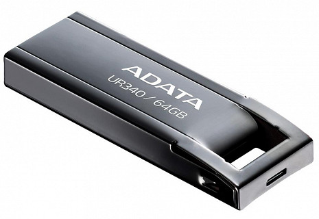 USB zibatmiņa MEMORY DRIVE FLASH USB3.2 64GB/BLACK AROY-UR340-64GBK ADATA AROY-UR340-64GBK