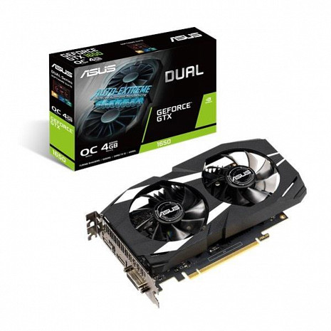 Grafiskā karte VGA PCIE16 GTX1650 4GB GDDR5 DUAL-GTX1650-O4G