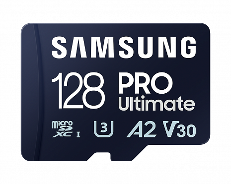 Atmiņas karte Samsung MicroSD Card with Card Reader PRO Ultimate 128 GB, microSDXC Memory Card, Flash memory class U3, V30, A2 MB-MY128SB/WW