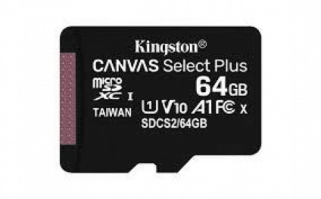 Карта памяти MEMORY MICRO SDXC 64GB UHS-I/SDCS2/64GBSP KINGSTON SDCS2/64GBSP